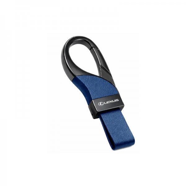 Lexus Metal & Leather Keychain Slider