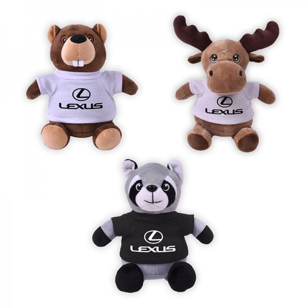 Mini Me Plush Trio Eco Version - Racoon, Beaver, Moose