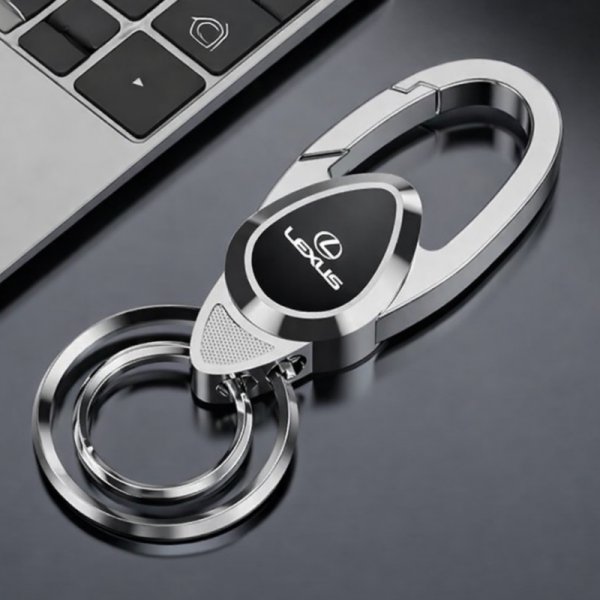 Lexus Double Ring Carabiner Keychain Slider