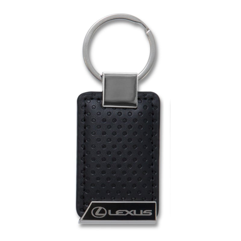 Lexus Perforated Vegan Leather Keychain